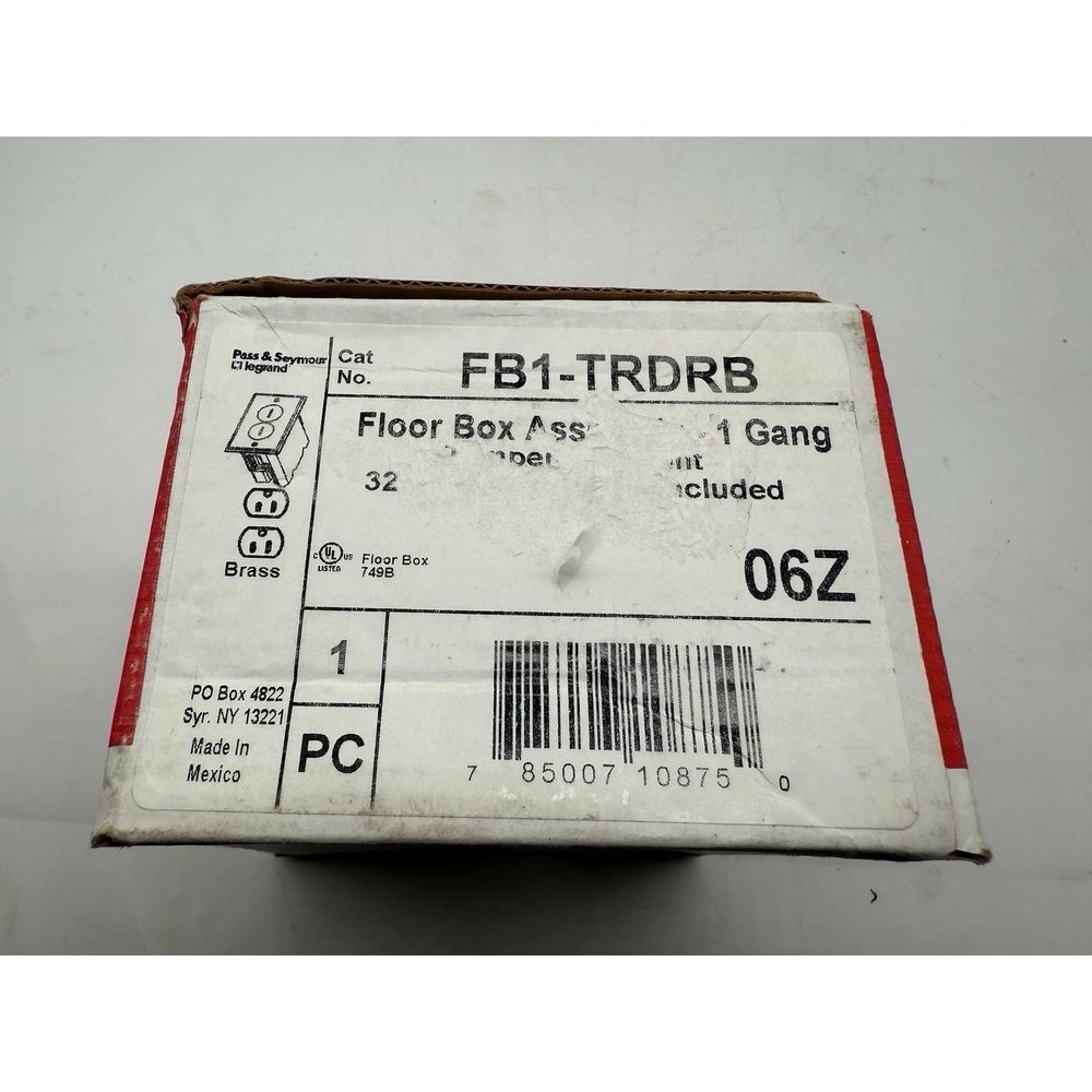 Pass & Seymour Legrand FB1-TRDRB Floor Box Assembly A3 - Picture 9 of 13